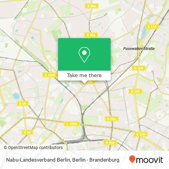 Карта Nabu-Landesverband Berlin