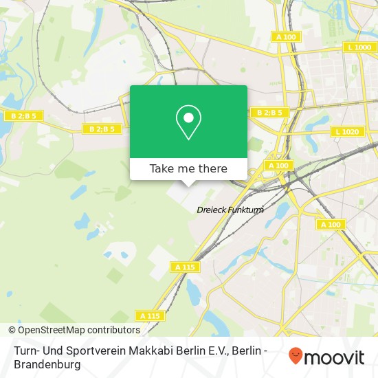 Turn- Und Sportverein Makkabi Berlin E.V. map
