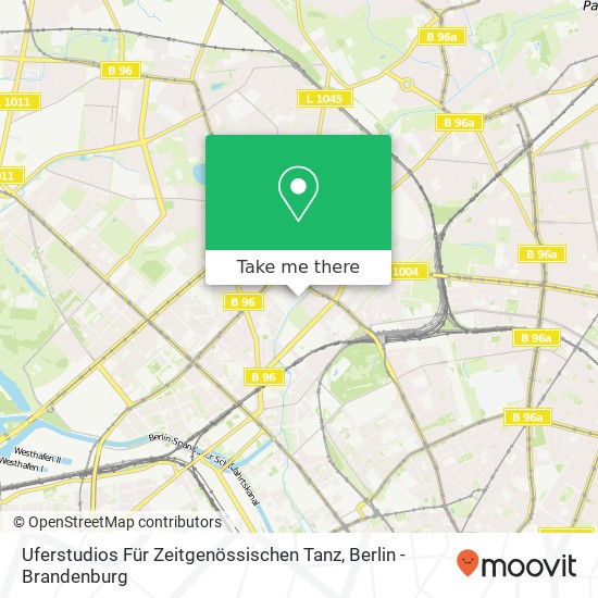 Uferstudios Für Zeitgenössischen Tanz map