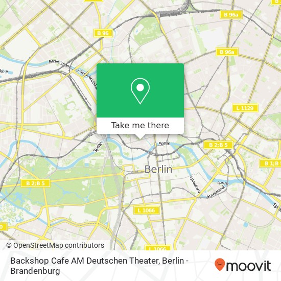 Backshop Cafe AM Deutschen Theater map