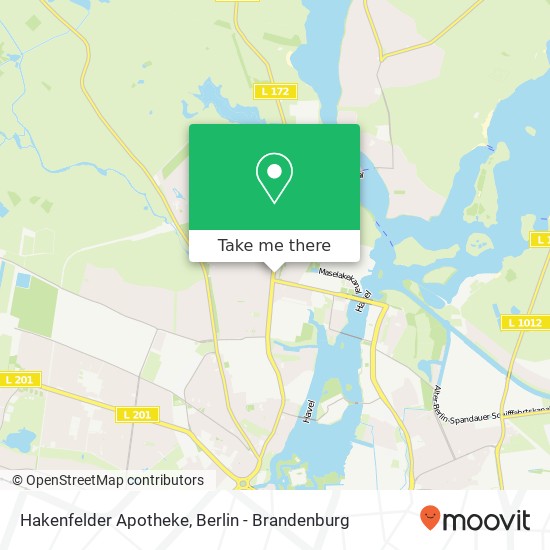 Карта Hakenfelder Apotheke
