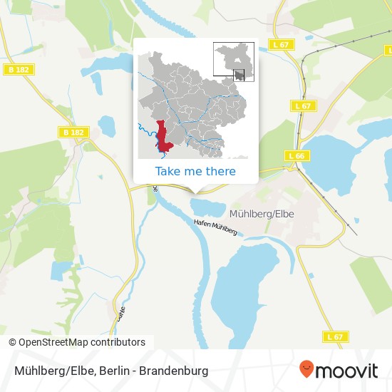 Mühlberg/Elbe map