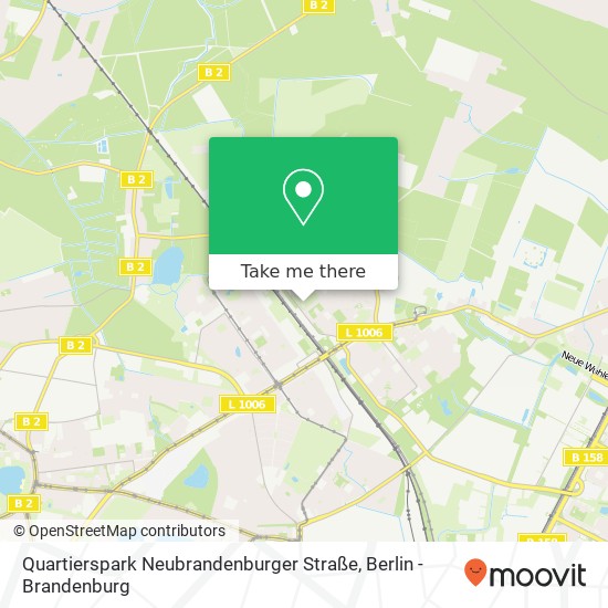 Quartierspark Neubrandenburger Straße map