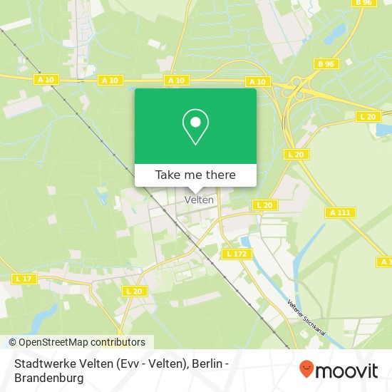 Stadtwerke Velten (Evv - Velten) map