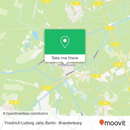 Friedrich Ludwig Jahn map
