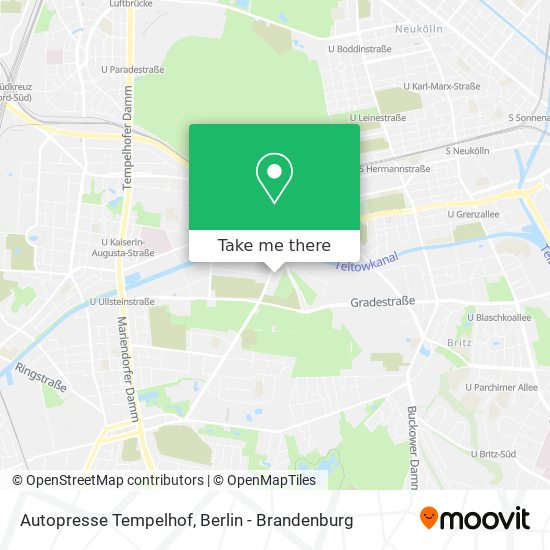 Autopresse Tempelhof map