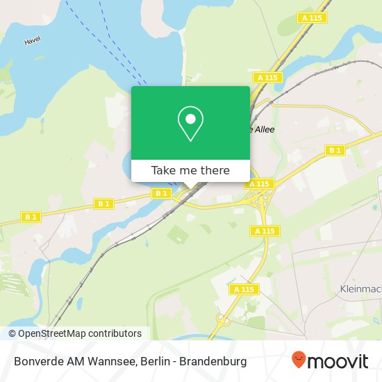 Bonverde AM Wannsee map