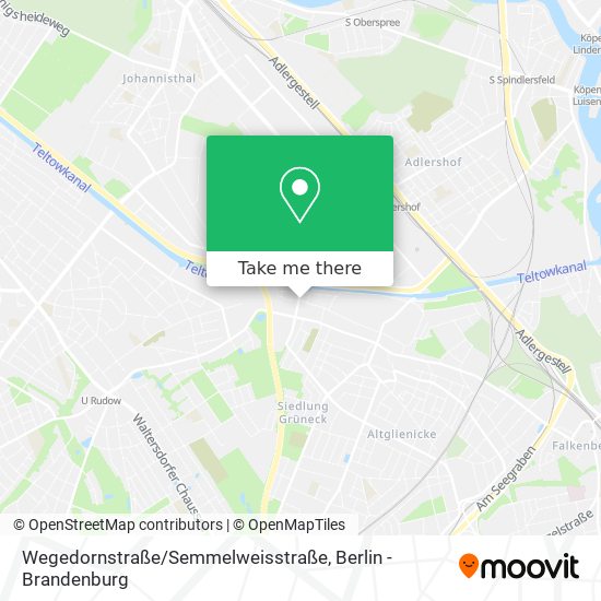 Карта Wegedornstraße / Semmelweisstraße