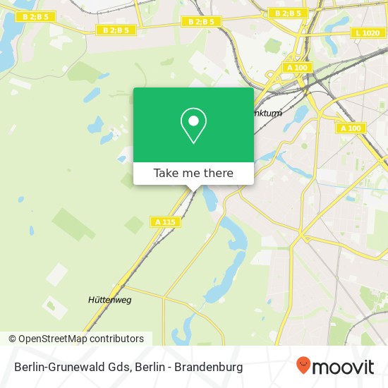 Berlin-Grunewald Gds map