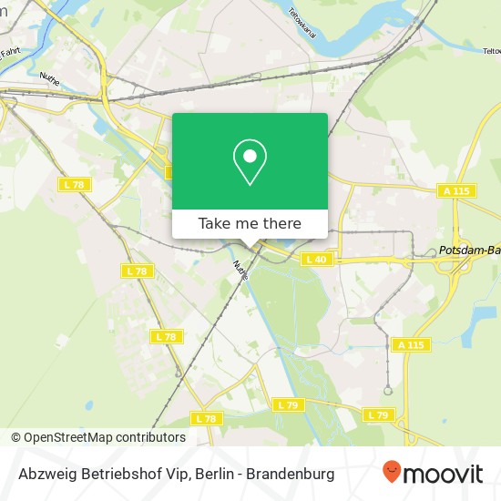 Abzweig Betriebshof Vip map