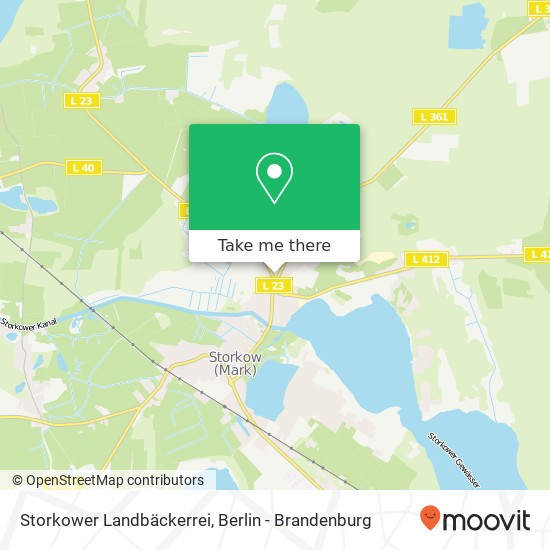 Карта Storkower Landbäckerrei