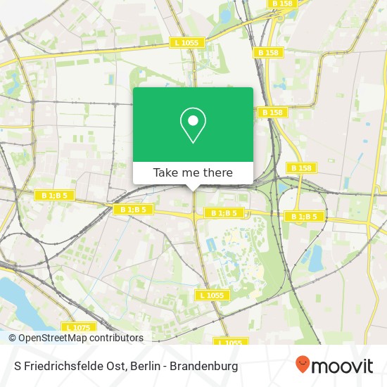 Карта S Friedrichsfelde Ost