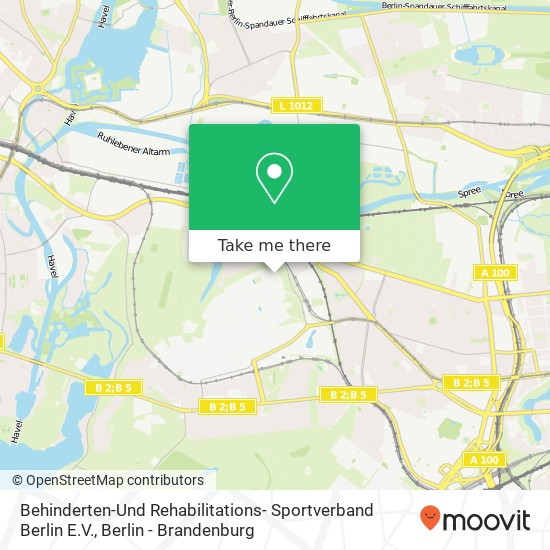 Карта Behinderten-Und Rehabilitations- Sportverband Berlin E.V.