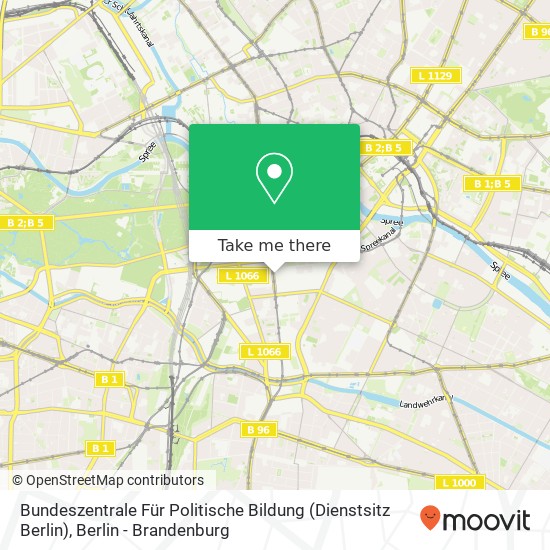 Карта Bundeszentrale Für Politische Bildung (Dienstsitz Berlin)