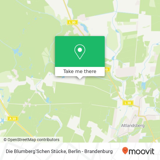 Карта Die Blumberg'Schen Stücke