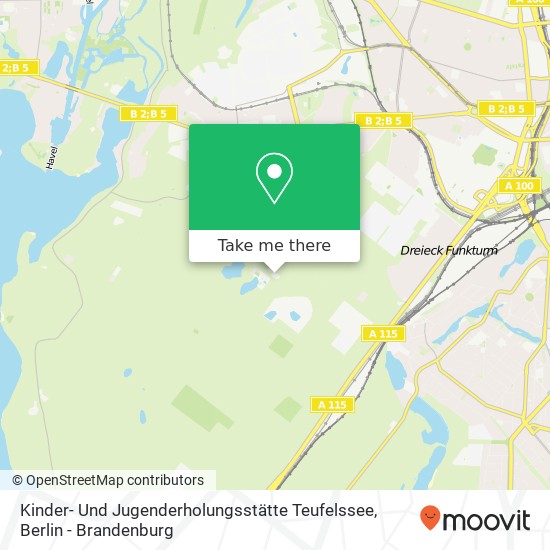 Карта Kinder- Und Jugenderholungsstätte Teufelssee