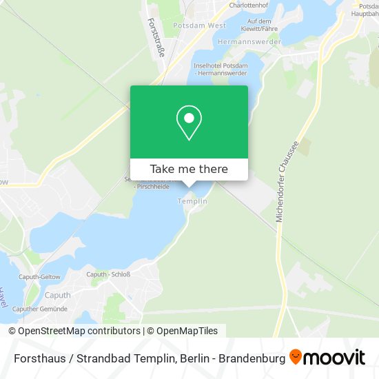 Forsthaus / Strandbad Templin map