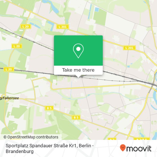 Sportplatz Spandauer Straße Kr1 map