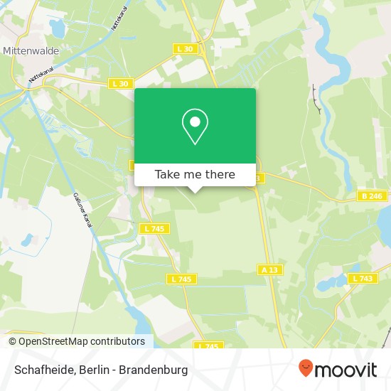 Schafheide map