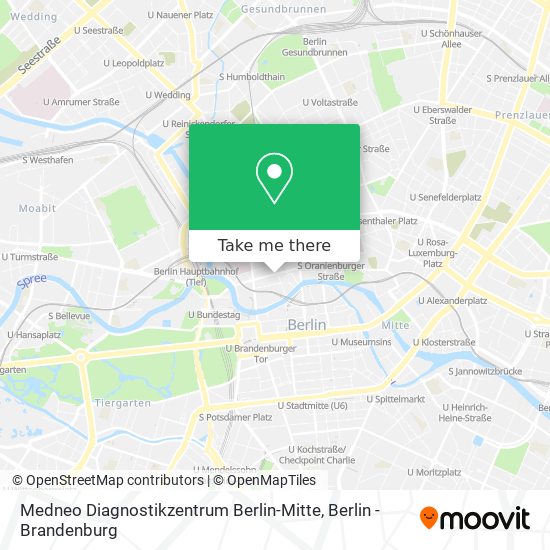 Карта Medneo Diagnostikzentrum Berlin-Mitte