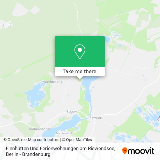 Finnhütten Und Ferienwohnungen am Riewendsee map