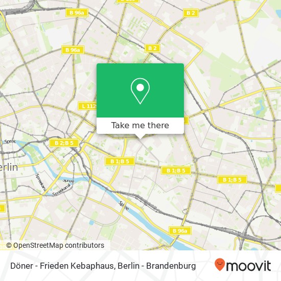 Döner - Frieden Kebaphaus map