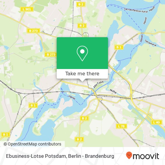 Ebusiness-Lotse Potsdam map