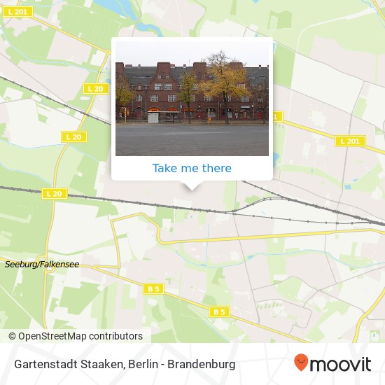 Карта Gartenstadt Staaken