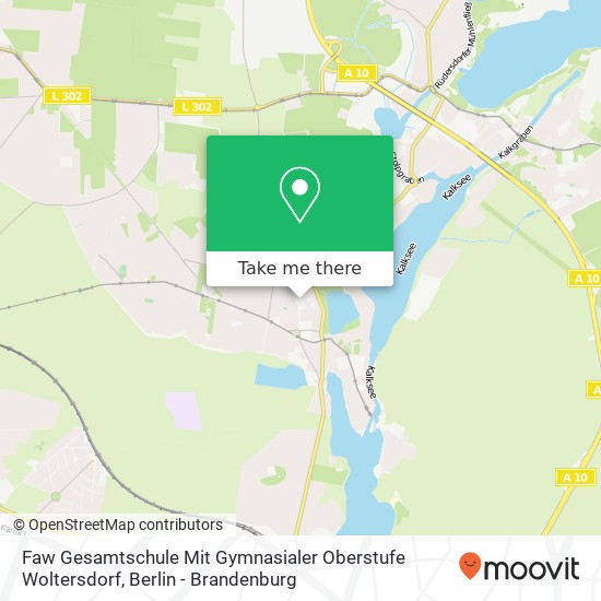 Faw Gesamtschule Mit Gymnasialer Oberstufe Woltersdorf map