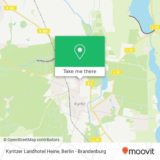 Kyritzer Landhotel Heine map