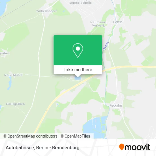 Autobahnsee map
