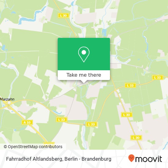 Карта Fahrradhof Altlandsberg