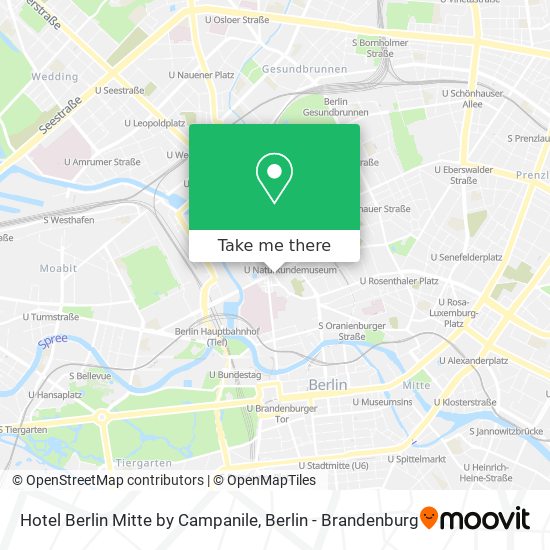 Hotel Berlin Mitte by Campanile map