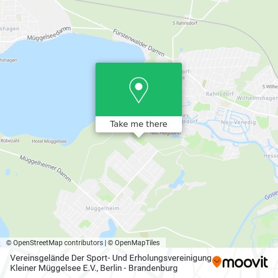 Vereinsgelände Der Sport- Und Erholungsvereinigung Kleiner Müggelsee E.V. map