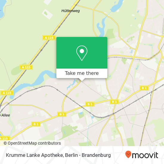 Krumme Lanke Apotheke map