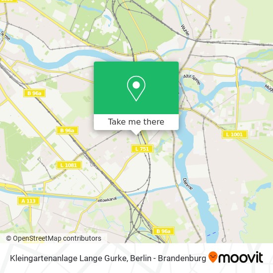 Kleingartenanlage Lange Gurke map