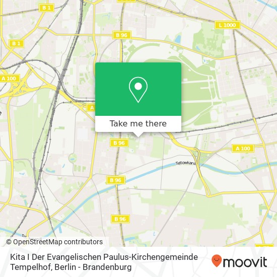 Kita I Der Evangelischen Paulus-Kirchengemeinde Tempelhof map