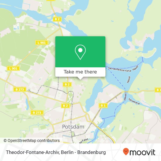 Theodor-Fontane-Archiv map