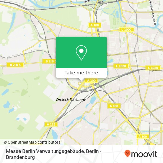 Messe Berlin Verwaltungsgebäude map
