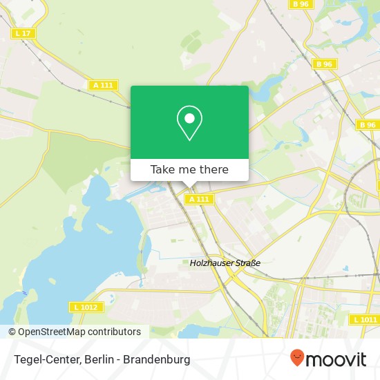 Tegel-Center map