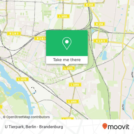 U Tierpark map