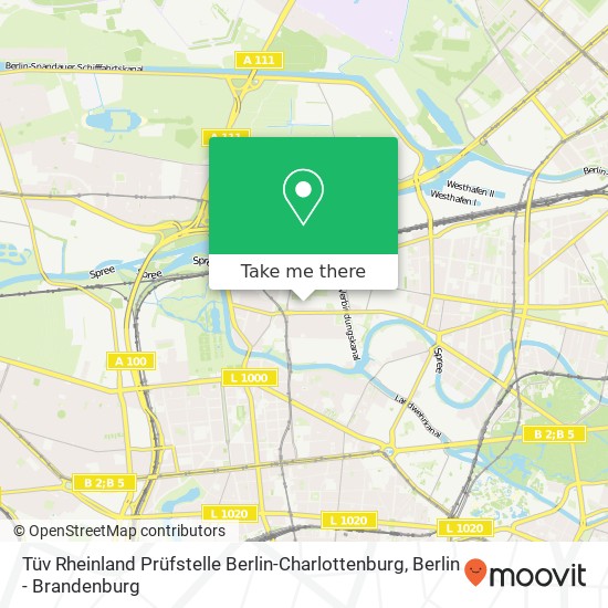 Tüv Rheinland Prüfstelle Berlin-Charlottenburg map