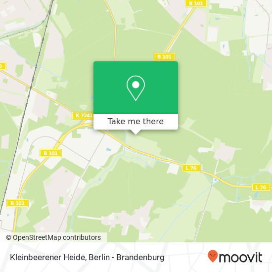 Kleinbeerener Heide map