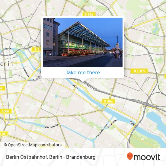 Berlin Ostbahnhof map