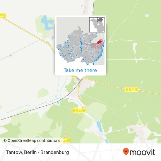 Карта Tantow
