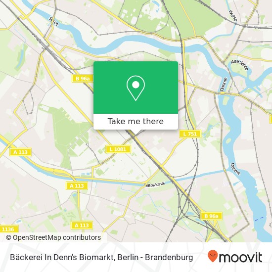 Карта Bäckerei In Denn's Biomarkt