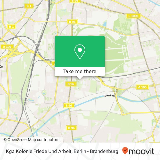 Kga Kolonie Friede Und Arbeit map