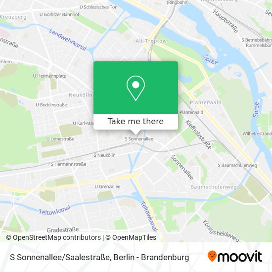 S Sonnenallee/Saalestraße map