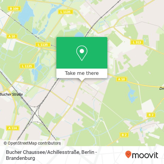 Bucher Chaussee/Achillesstraße map