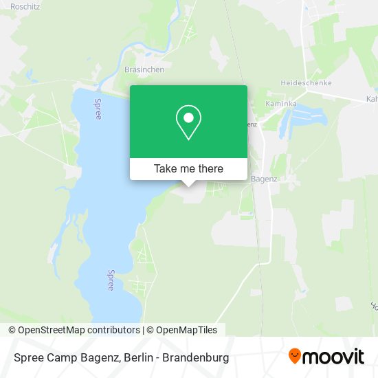 Spree Camp Bagenz map